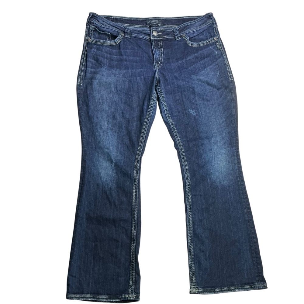 Silver Jeans SUKI Surplus Bootcut Dark Wash Denim Blue Jeans Women's Sz 18/L 32